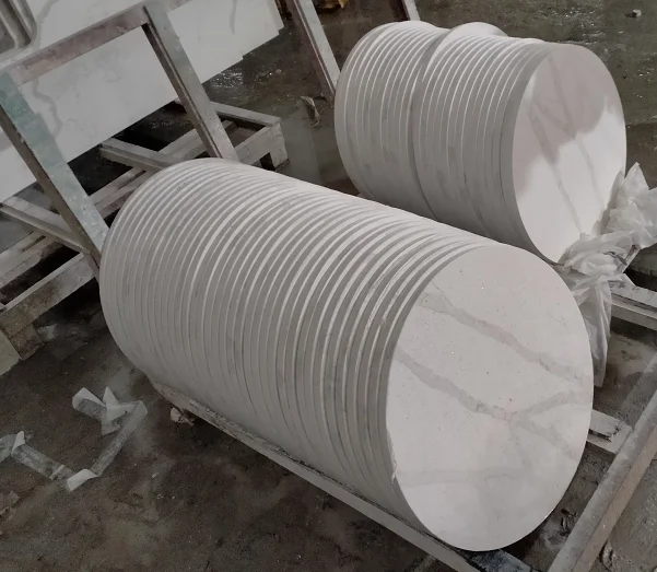 Daya manufacturer super white artificial onyx glass stone rose quartz coffee table top