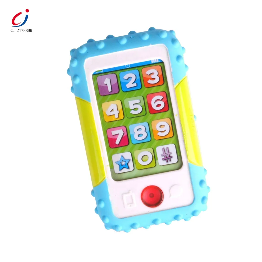 Chengji early learning 1 year old baby toys touch screen cell music mobile phone kids toy mobile phone baby smart phone toy