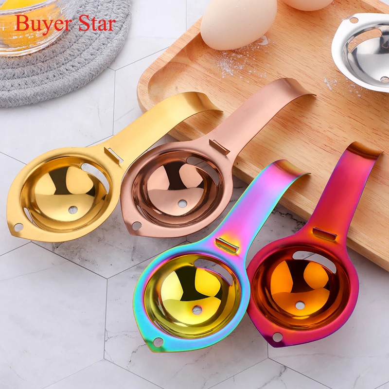 Stainless Steel 304 Colored Egg Yolk Divider Tools Convenient Egg Yolk Separator