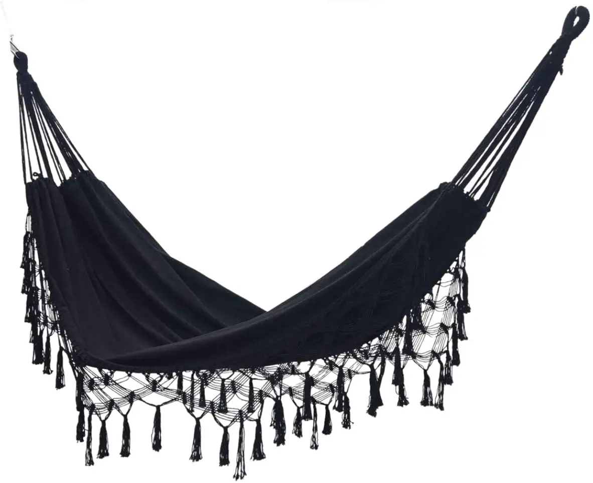Chinese Produce Handcraft Hammock With Tassels Max Weight 450lbs For Outdoor Garden