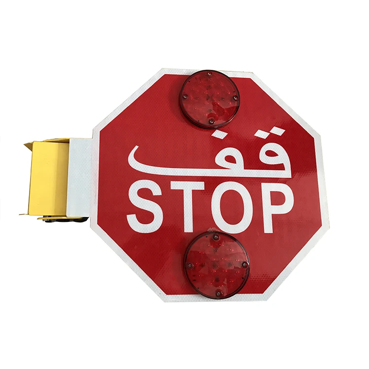 Public Safety Motorized School Bus Stop Arm Traffic Sign for Student Safety