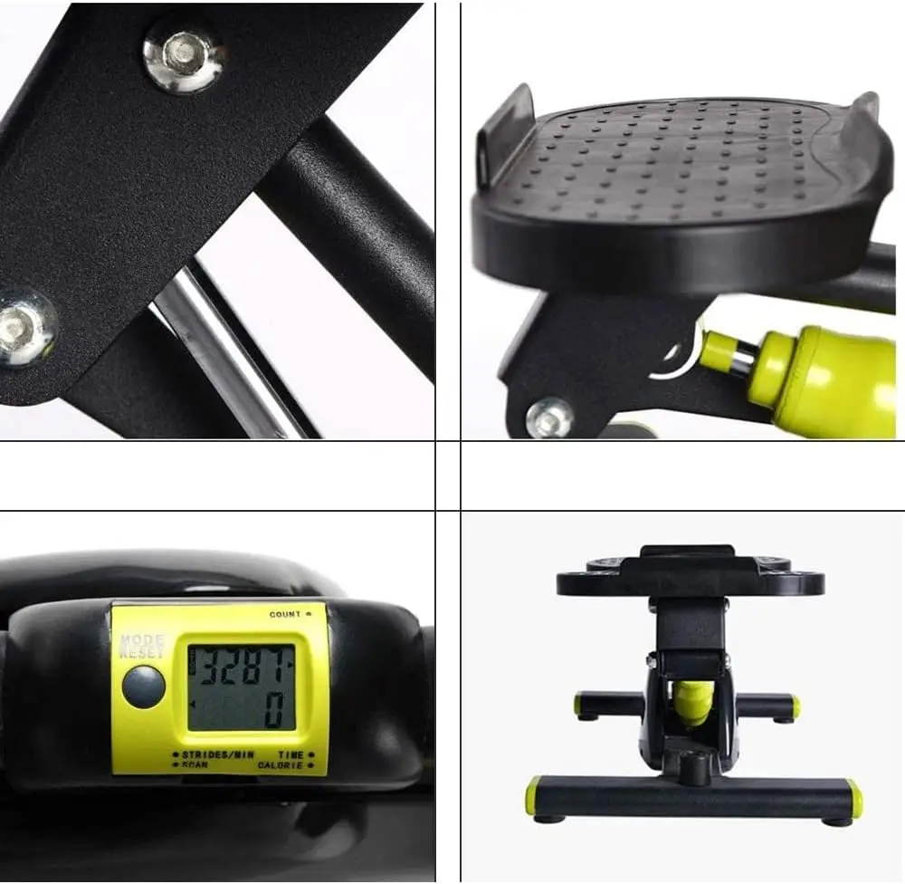 Mini Stair Trademills Aerobic Fitness Stair Stepper Climber Bike Mini Exercise Stepper With Resistance Bands