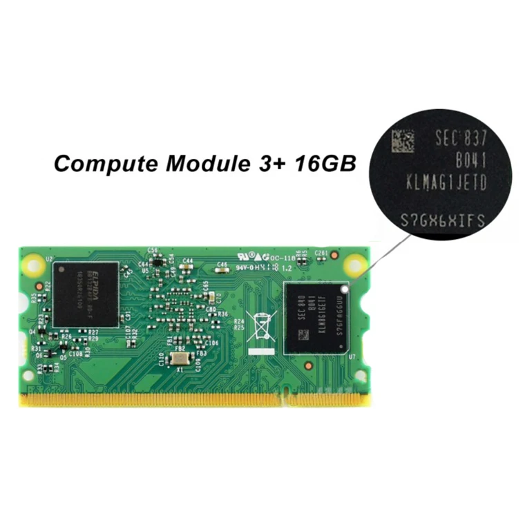 
Original Raspberry Pi Compute Module 3 +8GB with eMMC 8GB Flash CM3+/8GB CM3+/16GB CM3+/32GB Raspberry Pi 
