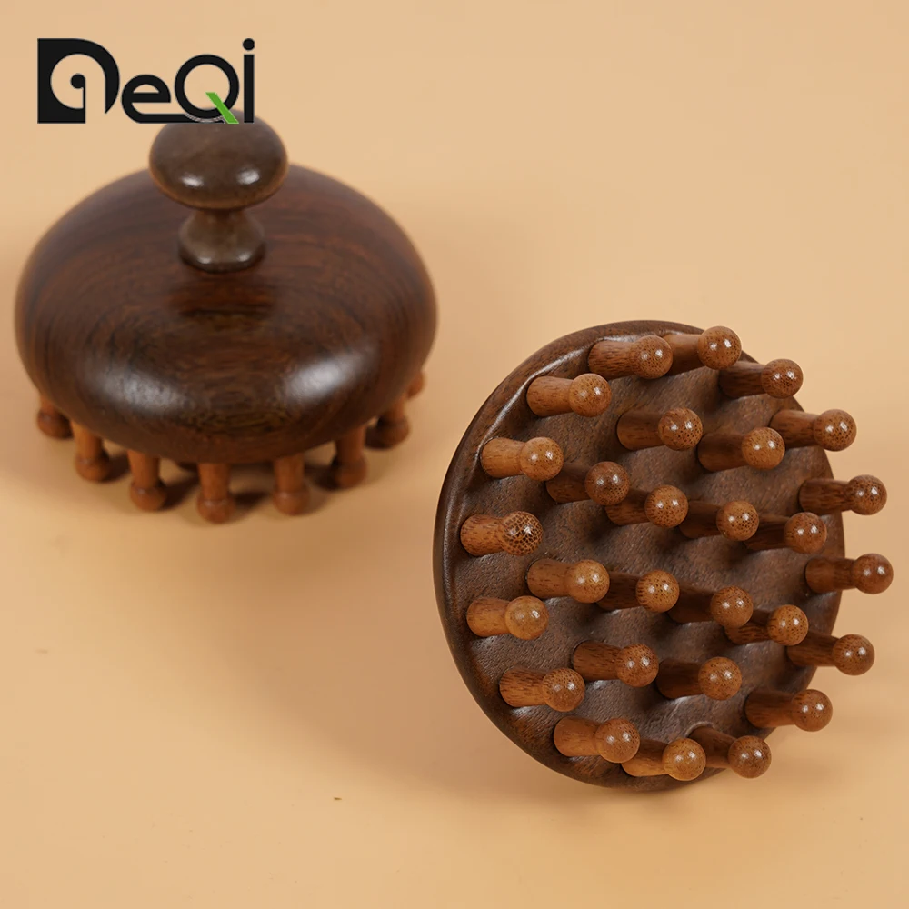 DQ-001 High Quality Wood Massage Comb for Meridian Channel Head Scalp Massage Therapy No Static Rosewood Wooden Comb