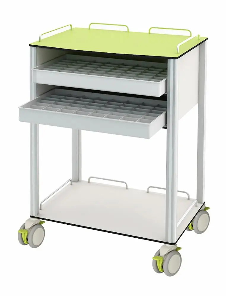 
Multifunctional HPL Board Made Emergency Medical Crash Cart Anesthesia Vehicle for Hospital 