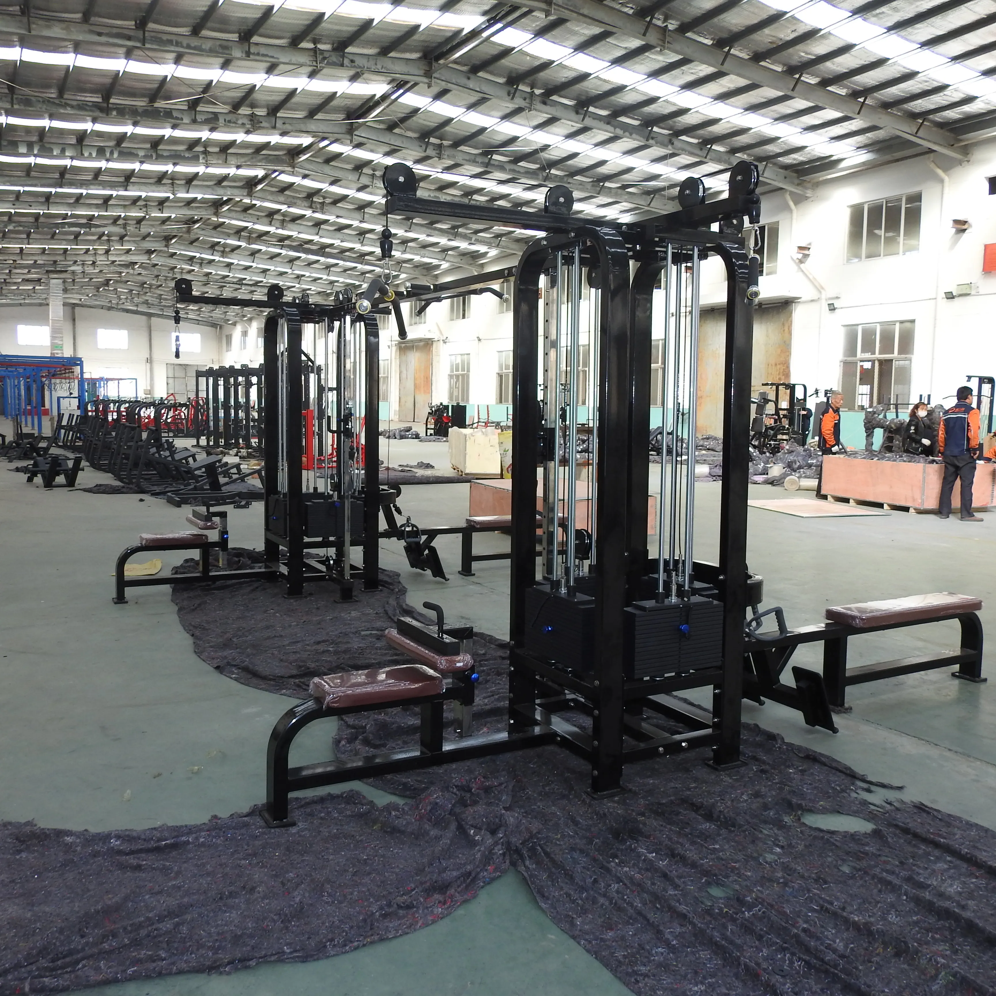 Commercial Home Multifunction Gym Multi Functional Station Gym Multi Jungle 8 Stations Indoor Sports Equipment