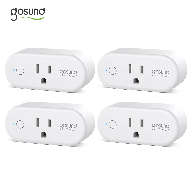 
Google Assistant Amazon Echo Alexa Mini Wifi US 15A Standard Remote Control By App Smart Plug 