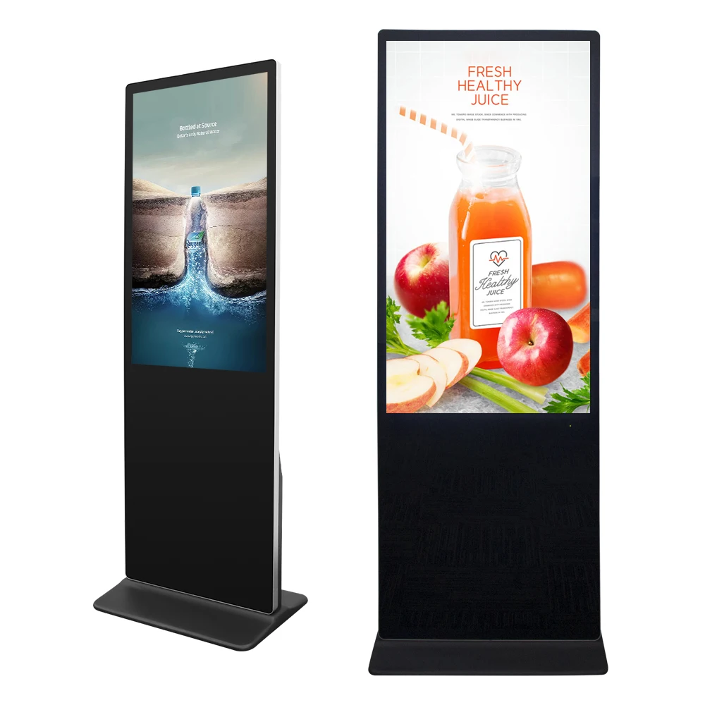43 50 55 65 inch floor standing Android OS indoor lcd touch screen restaurant digital display signage