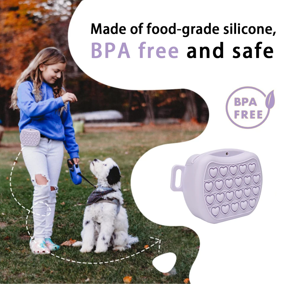SHURUI производитель BPA Бесплатная модернизация силиконовая сумка для собак лакомства домашних животных