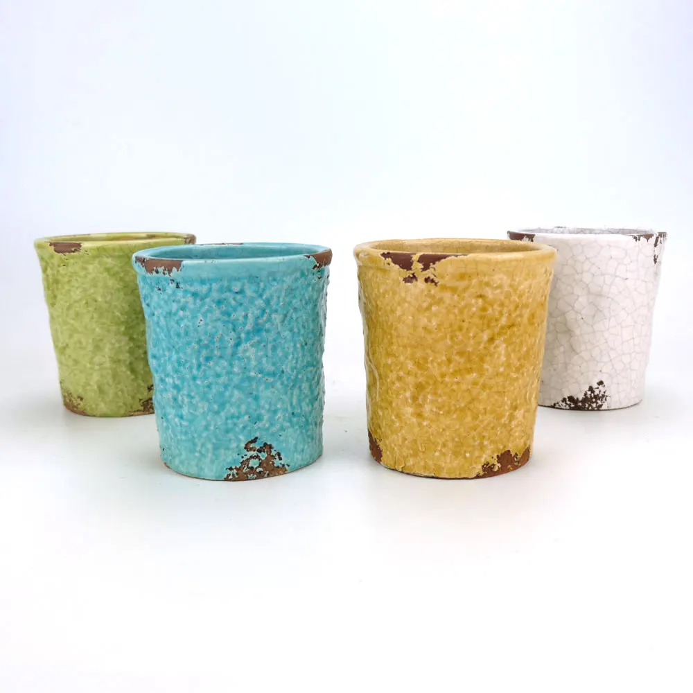 
Cheap colorful small ceramic flower pots & planters for home 