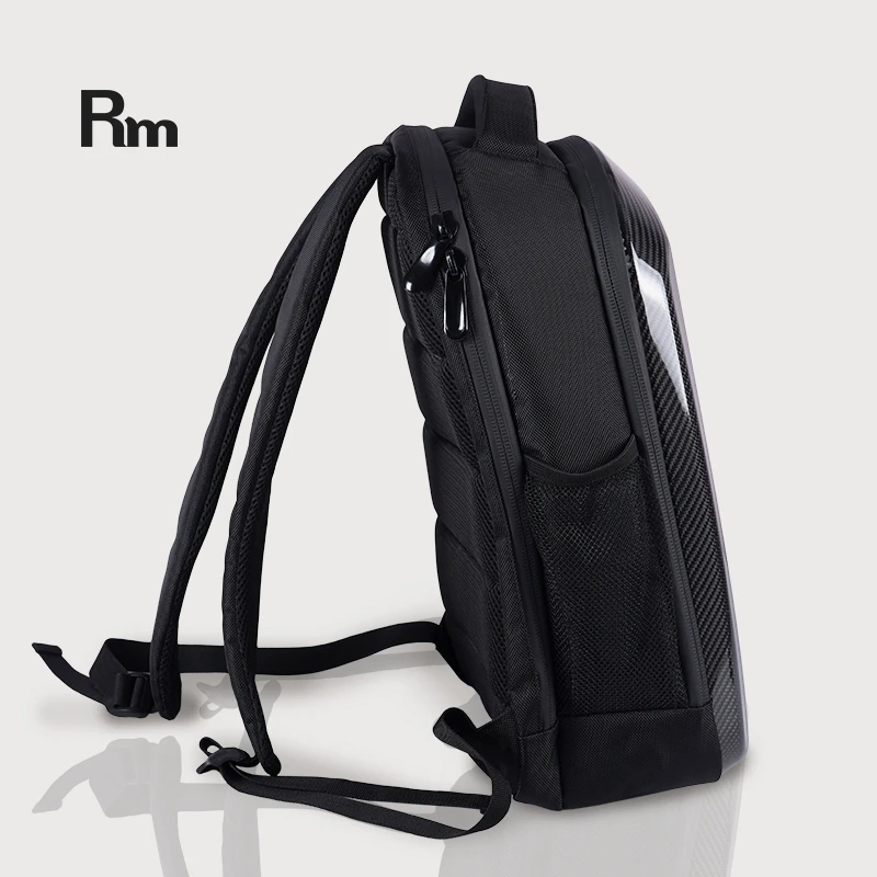 BP01 Multi-function large capacity riding waterproof reflective outdoor carbon fiber motorcycle backpack helmet hard shell bag