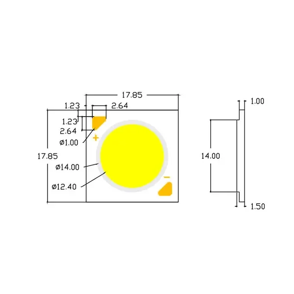 Hot sell bridgelux led cob chip 2700k + 6500k tunable white color 30w 36w 36v with 5 years warranty
