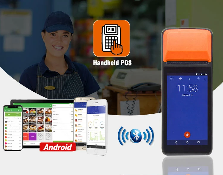 Android 3G Wifi беспроводной BT e boleta sii терминал Equipo POS Punto de venta R330C