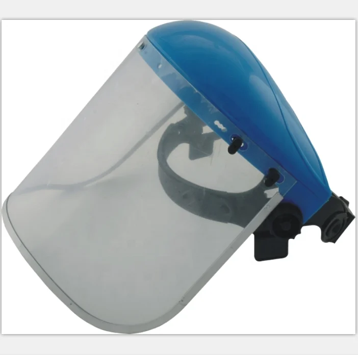 transparent PVC or PC clear visor face shield