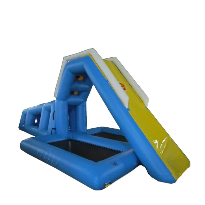 Inflatable water park with slide and trampoline for sale, Inflatable water slide trampoline