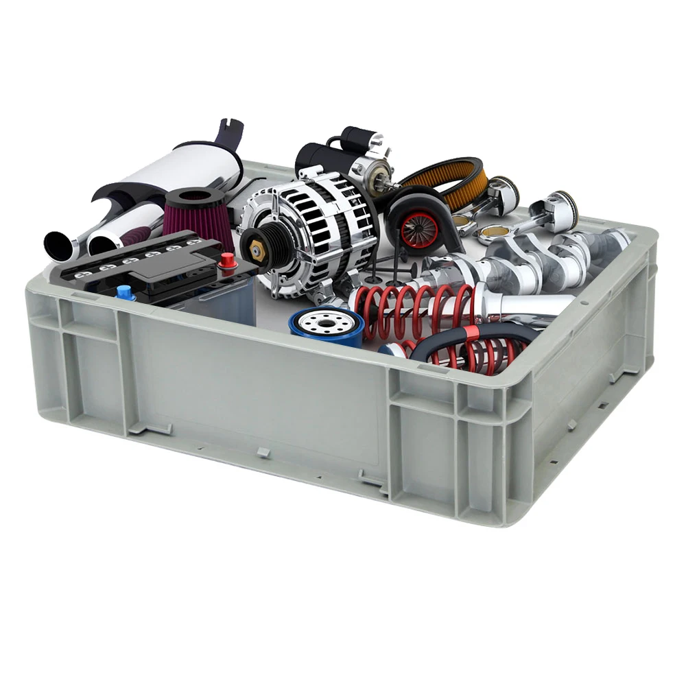 High Quality 100%PP Moving Storage Plastic Logistic Tote Box with Attached Lids