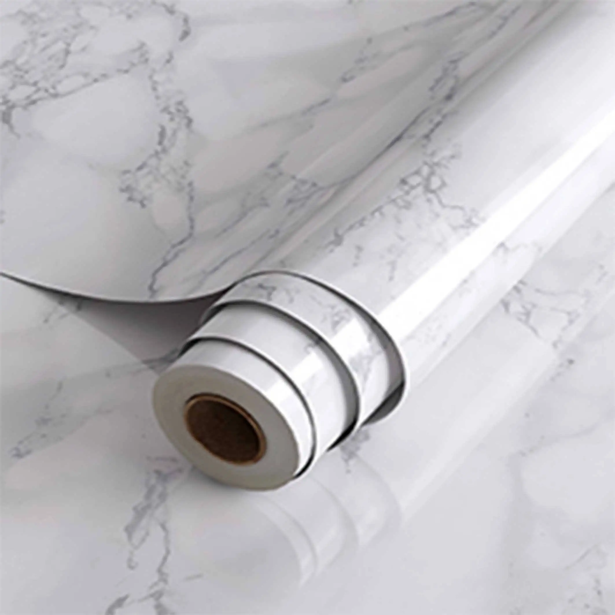 New Designs Glossy Pvc Self Adhesive Decorative Film Vinyl Cupboard Decoration China Manufacture Marble Wallpaper