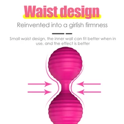 Soft Silicone Pelvic Floor Exerciser Kegel Balls Vaginal Tightening Jump Egg Vibrator Smart Kegel Ball Vagina Jump Egg Vibrator