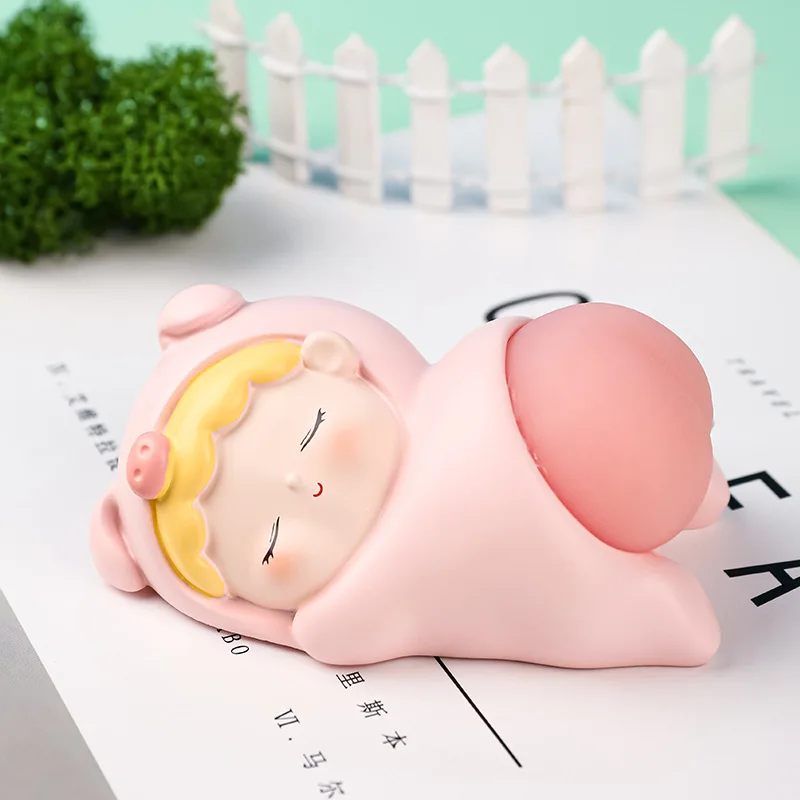 Lucky Piggy Funny Car Display Decoration Stickers Auto Interior Decoration,Car Dashboard Piggy Cute Car Interior Decor