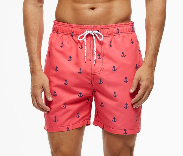 Оптовая продажа, быстросохнущие пляжные шорты, плавки, свободные пляжные мужские шорты для серфинга