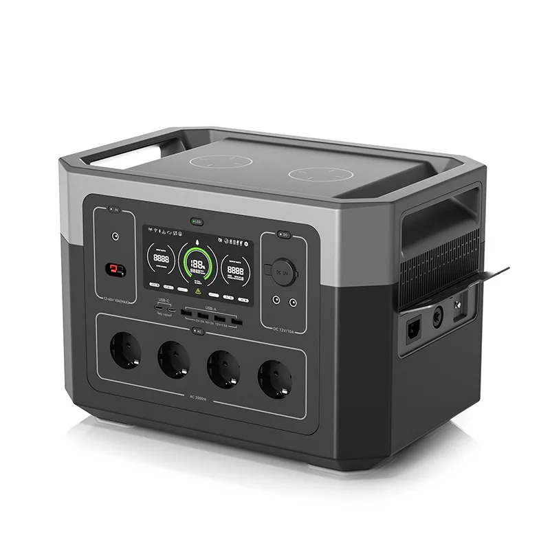 3000w powerstation tragbare kraftwerk 2000w storage lifepo4 battery solar generator energy system portable 2400w power station