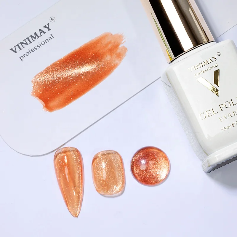 VINIMAY New Gel Nail Supplies Golden Autumn Cat Eye Nail Paint Gel Polish Women Gel Color Set
