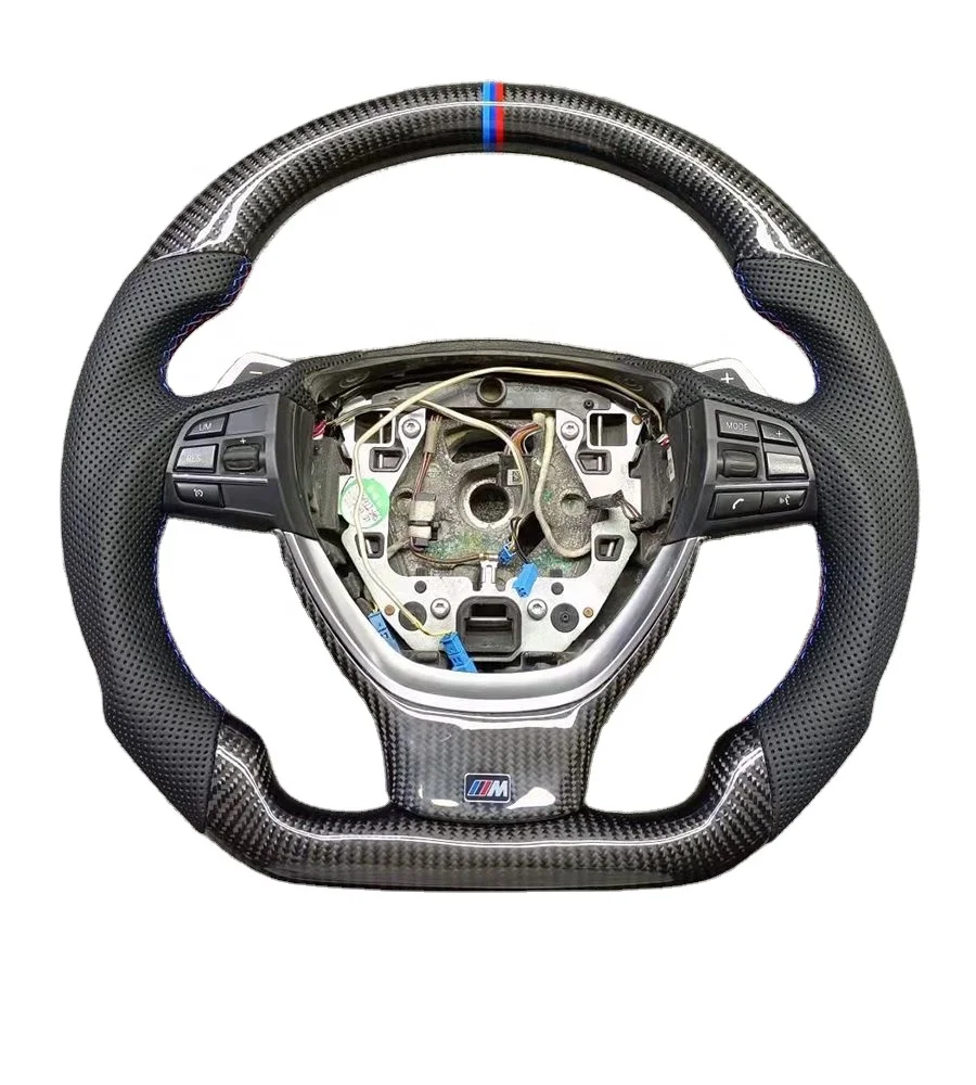 Перфорированная кожа YTcarbon BMW F07 F10 руль из углеродного волокна для 320i 5 серии общее модель рулевого колеса по индивидуальному заказу