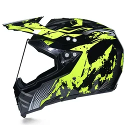 SUBO Motorcycle Helmets Dual Sport Flip Up Front Adventure FF324 Motorcycle Crash Helmet Uncovering Helmet