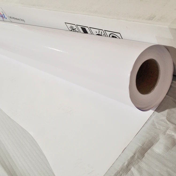 Yinghe wholesale printing pvc self adhesive vinyl 120g 140g white glossy matte eco solvent printable self adhesive vinyl roll