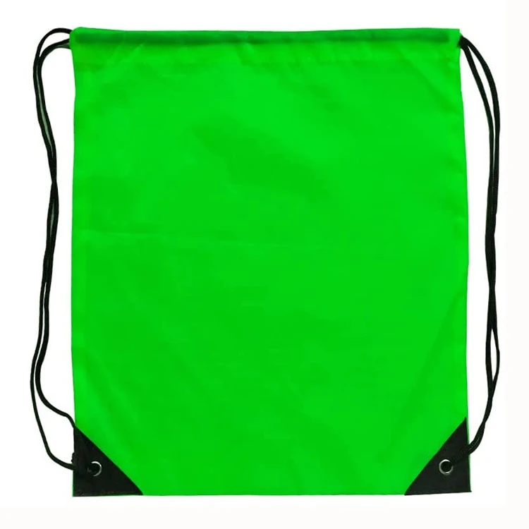 Drawstring Backpack Custom Logo High Quality Waterproof 210d Polyester Large String Sport Gym Bag Nylon Gift Bag Colorful