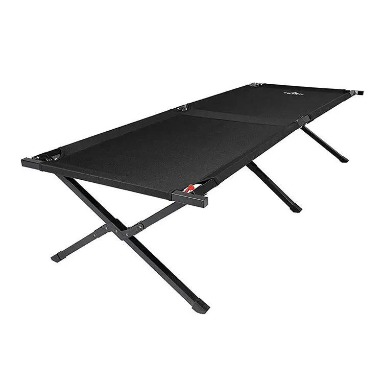 Folding Lightweight Stretcher Canvas Camp  Cots Camping Bed Bunk Aluminium Camping