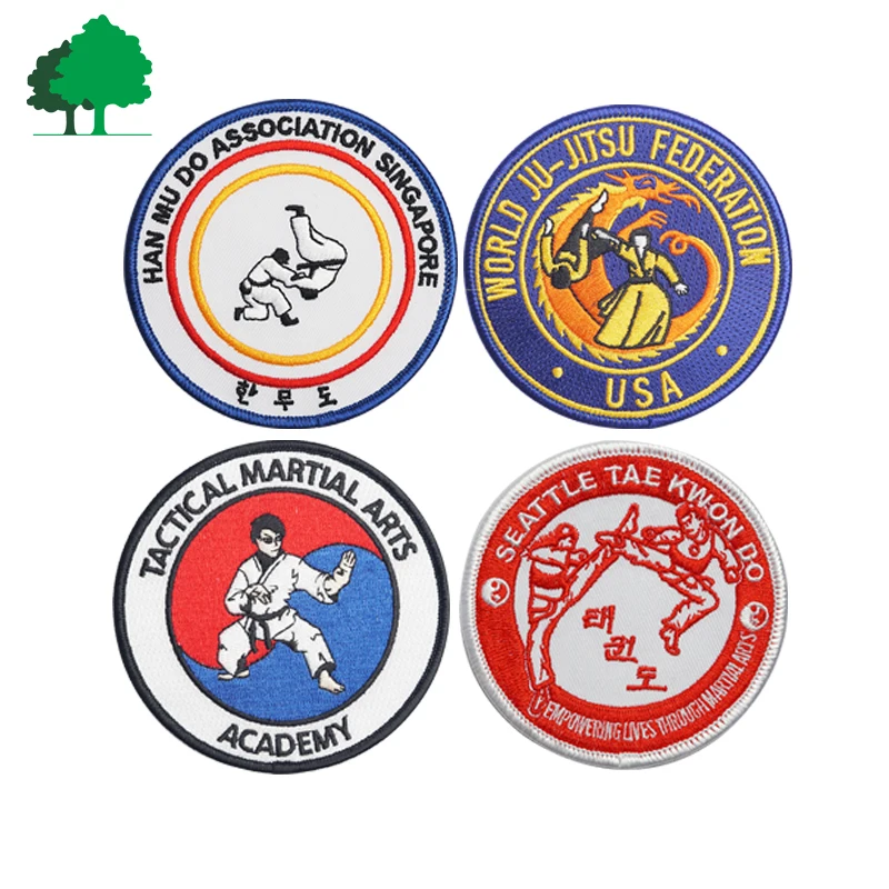 Direct factory custom high quality cheap taekwondo patches