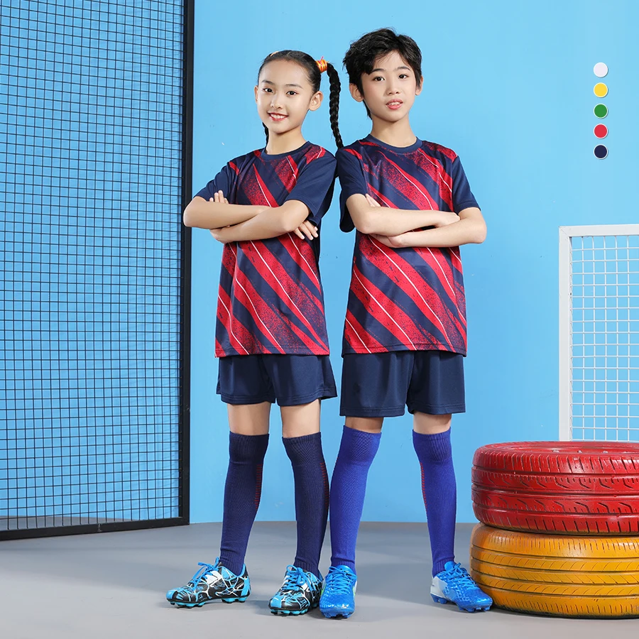 Custom Logo Sublimated Team Training Kits Shorts Shirt Full Sets Uniforms Football Jerseys Soccer Wear For Men