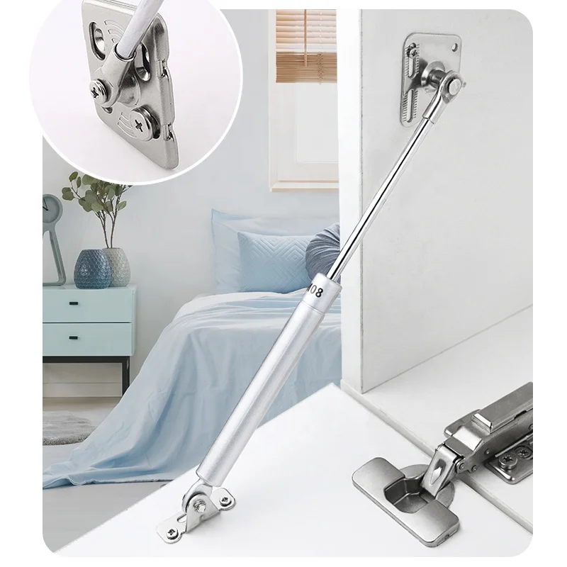 Roeasy furniture hardware Kitchen Cabinet shelf supports 3D adjustable base gas spring Hydraulic rod support cabinet