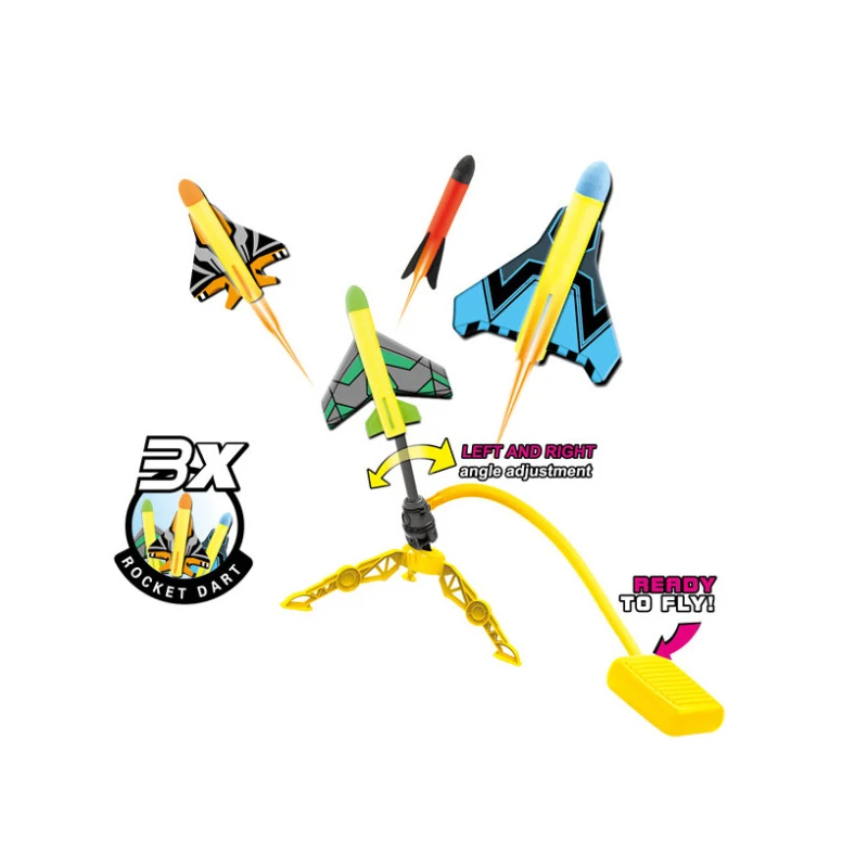 Bemay Toy Sports  Plane Launcher Air Pump Rocket Toys For Kids Outdoor And Indoor Toys Games