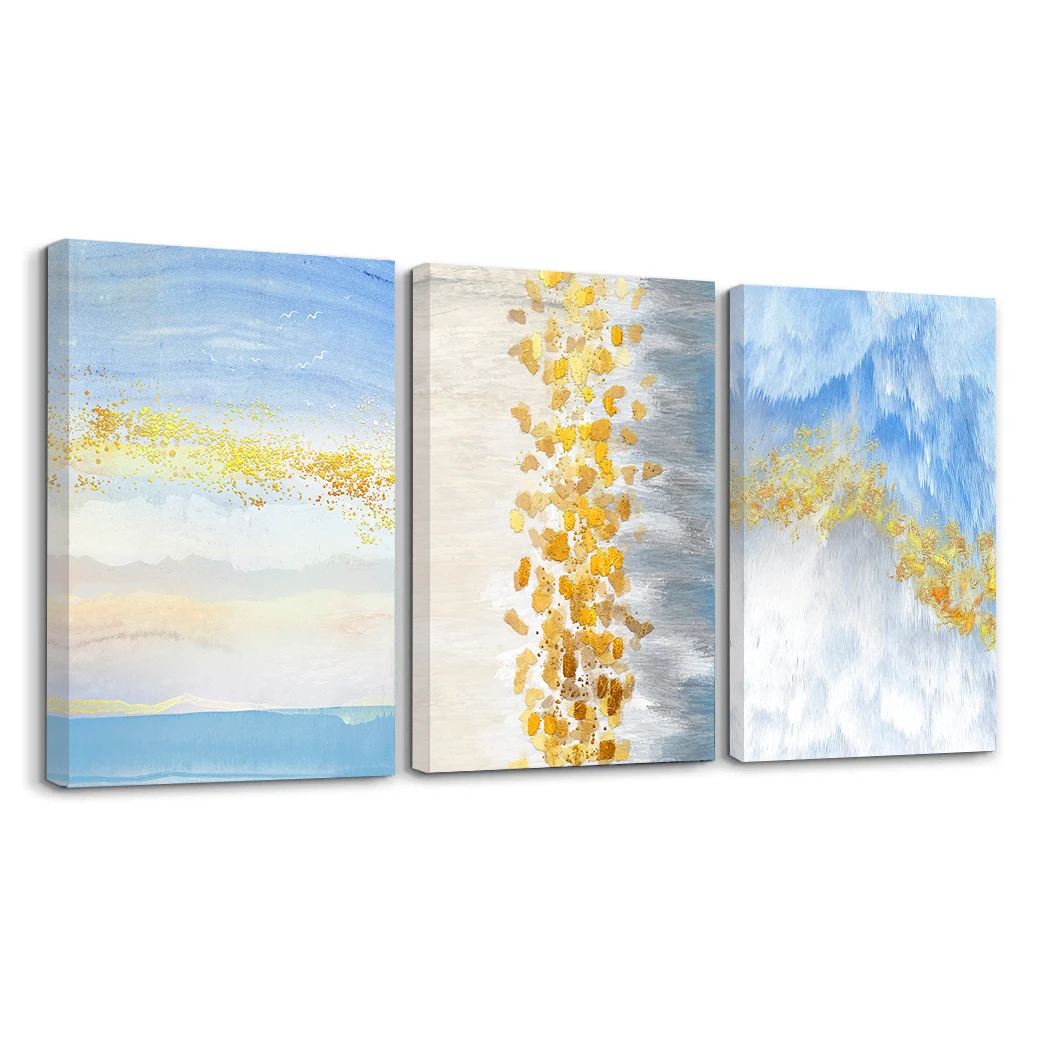3 panels abstract pictures wall canvass art paintings for hotel room
