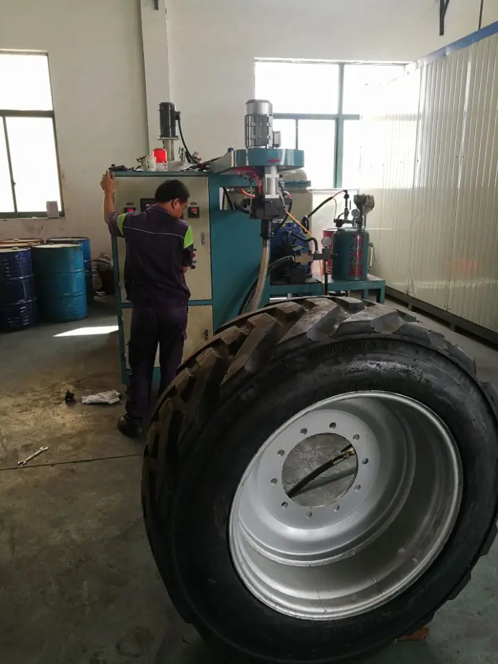 High quality 445/50D710 polyurethane filling solid tire for SINOBOOM GTBZ42J /GTBZ40