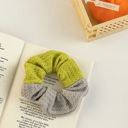 Plaid cloth large intestine hair circle, Korean Plaid fat intestine circle, girl ball head rubber band