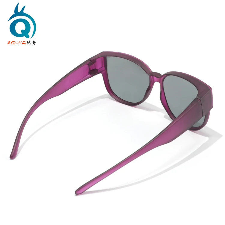 Wholesale custom color and logo polarized grey lens otg sunglasses UV 400 protection over the glasses fit over glasses