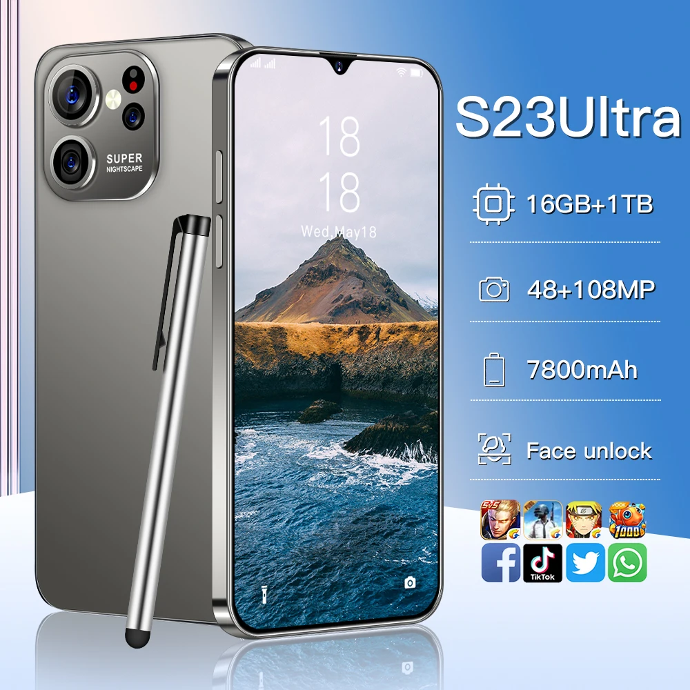 Strong 10 Core Processor 5g Phones Mobile Phone Dual Sim Hot Sale Fingerprint Card Phone