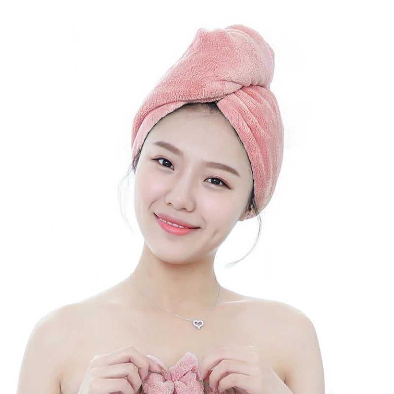 
Factory Wholesale Hair Towel Wrap Turban Microfiber Drying Head Towel 