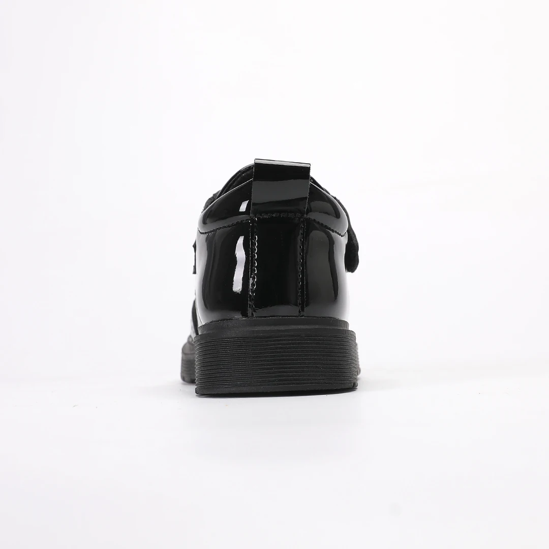 Wholesale customized black school children student uniform dress  School Uniform Shoes school shoes for boys and girls