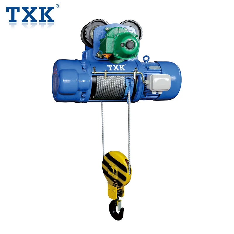 Heavy Duty Wire Rope Hoist 5Tonne Cable Pulling Winch With Wireless Remote Control Industrial Lifting Tool