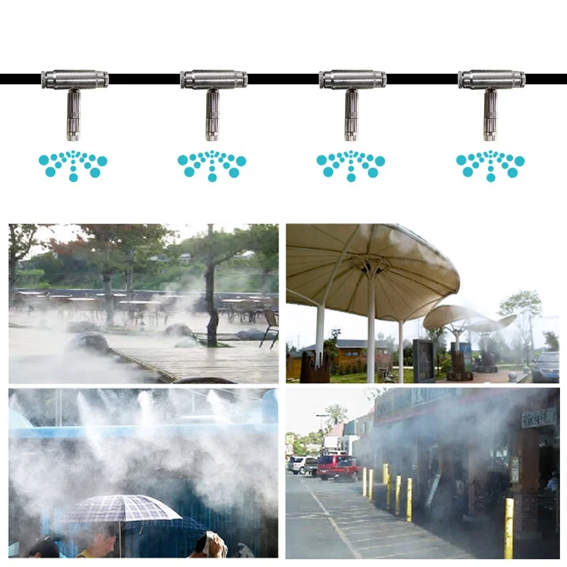 0.5L/min SS Cover Outdoor Misting Cooling System Pump Fogging Machine Metal Fog Mist Machine