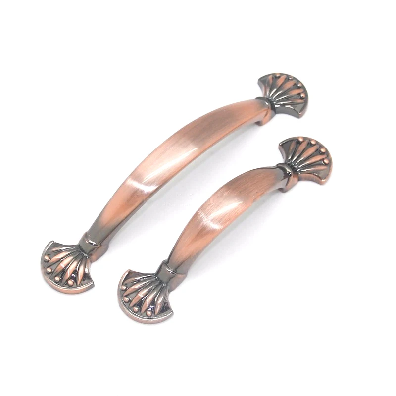 Классическая элегантная античная бронза Мебельная ручка для шкафа