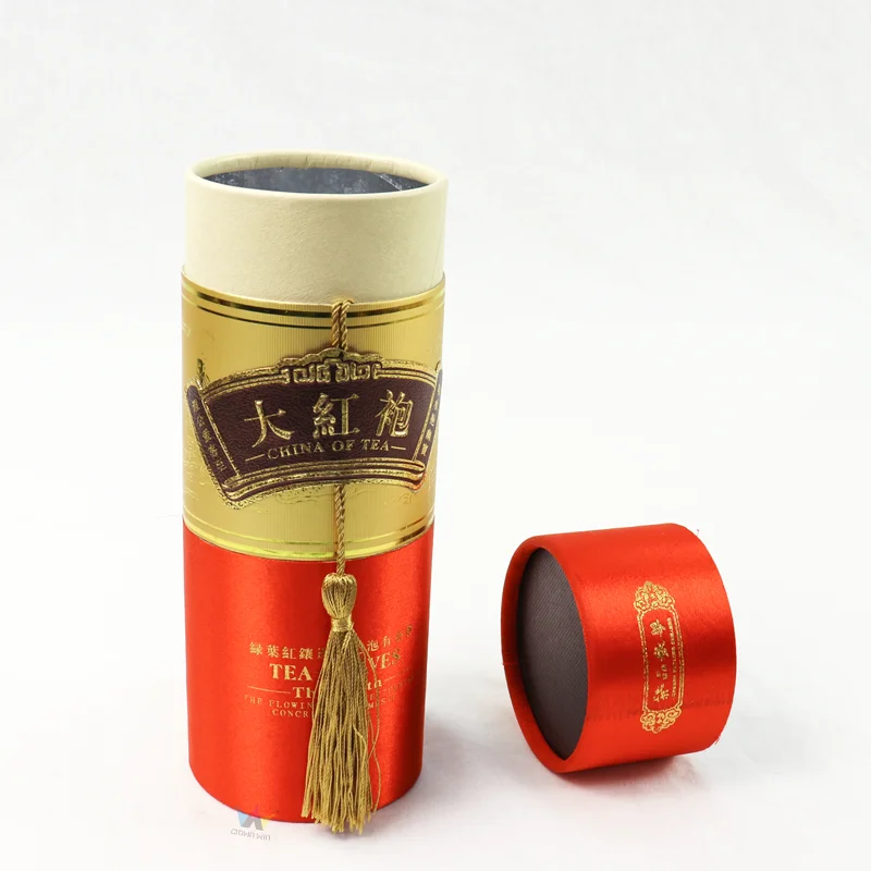 cardboard paper for spiral can wholesale coffee packaging cans with foil inside food lid t-shirt kraft pop-top tube