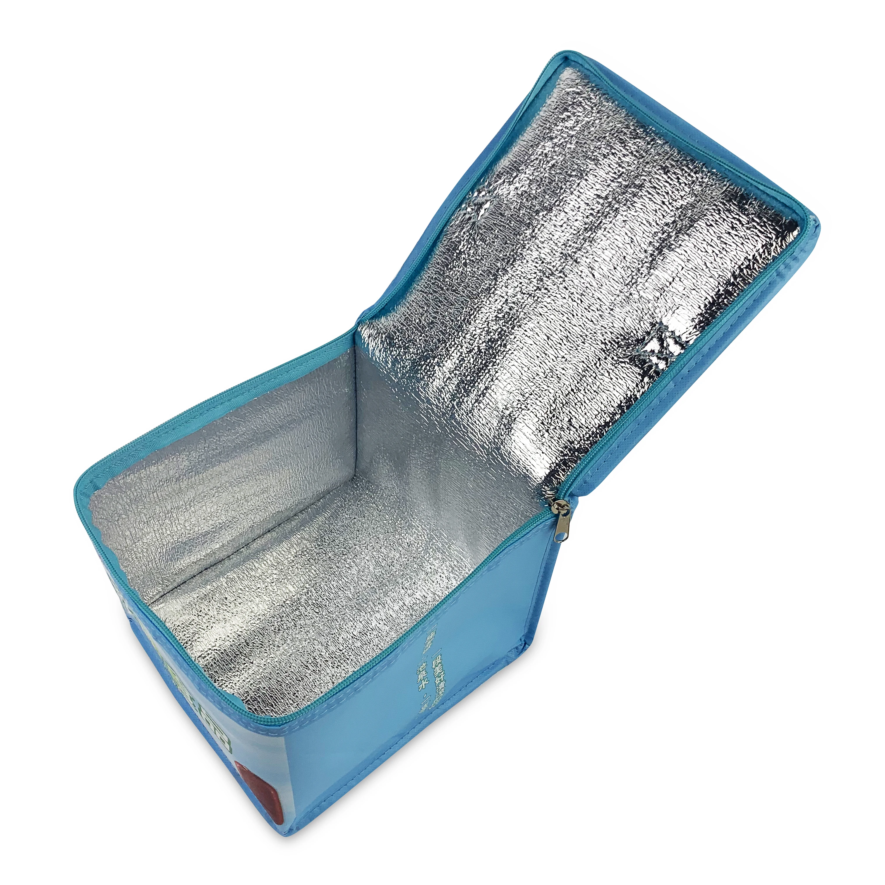Manufacturer Wholesale Reusable Aluminum Tote Lunch Ice Portable Custom Waterproof Insulated Lunch Non Woven Cooler Bag
