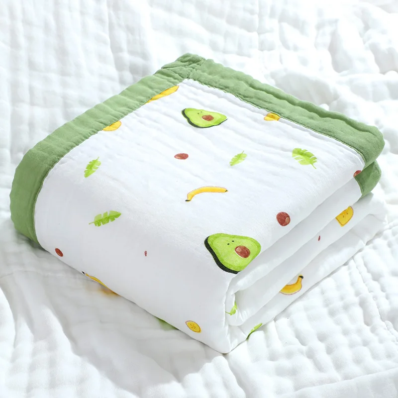 110*110 cm 6 layers 100% cotton quilt price commercial wholesale baby swaddle price blankets muslin swaddle blankets