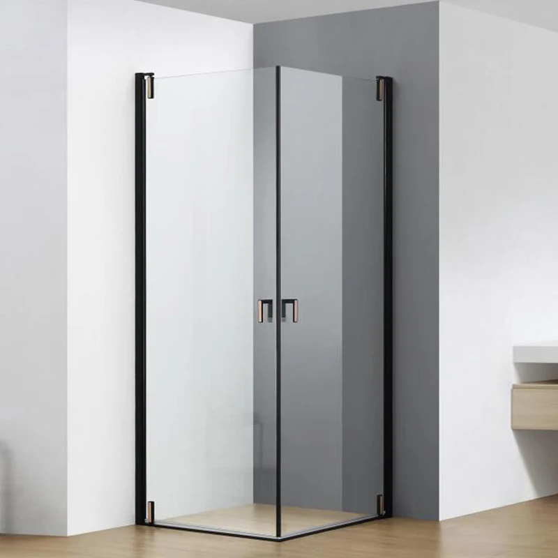 High quality custom bathroom walk-in aluminum alloy frame Tempered glass shower door 10mm 12mm