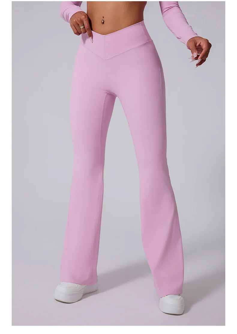 brown trackpants nylon high waist long flared wide leg sports running jogger sweat track yoga pants streetwear sweatpants Fall